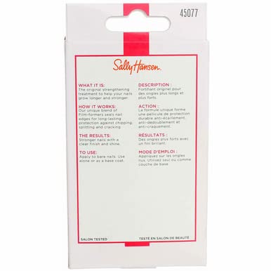 Sally Hansen Hard As Nails Strengthener Clear 0.45 Ounce (Pack of 6)