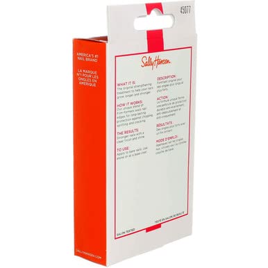 Sally Hansen Hard As Nails Strengthener Clear 0.45 Ounce (Pack of 6)